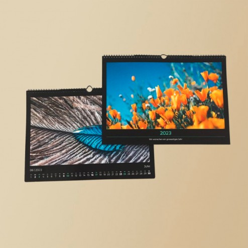 A3 Wandkalender Schwarz