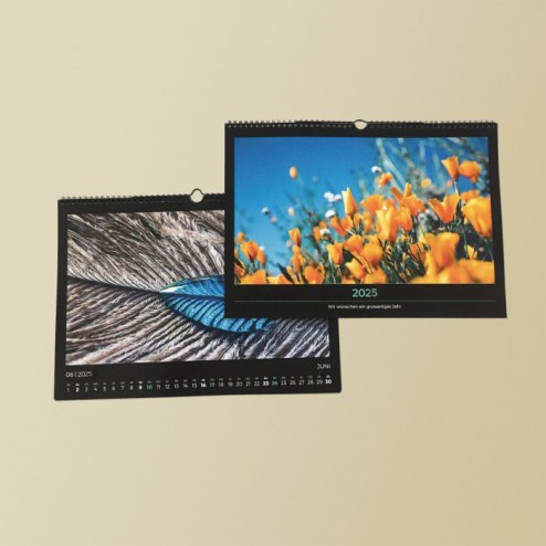 A3 Wandkalender Schwarz